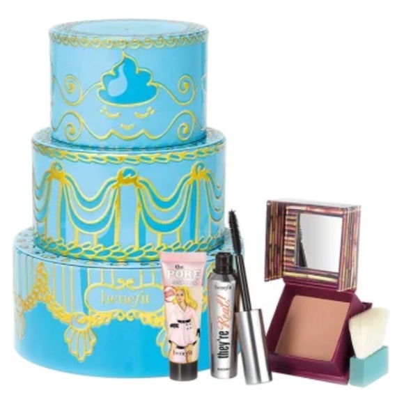 NWT-Benefit Goodie Gorgeous Set-They’re Real Mascara-Hoola Bronzer-POREfessional - Picture 3 of 4